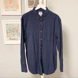 Old Navy Blue Stitch Pattern Shirt, XL